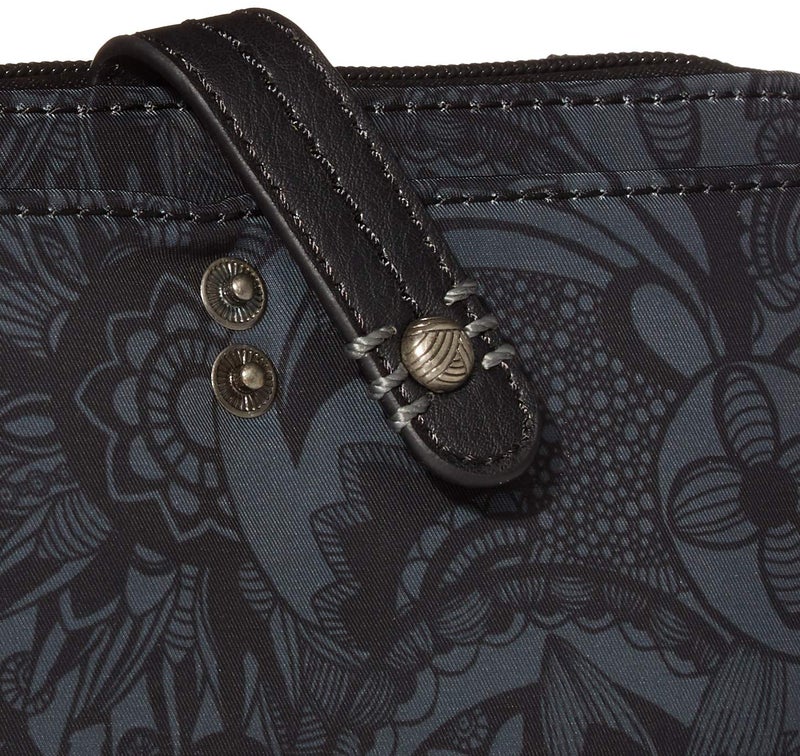 Sakroots Artist Circle Smartphone Crossbody in Eco Twill, Detachable Wristlet Strap, Black Spirit Desert - Image 3